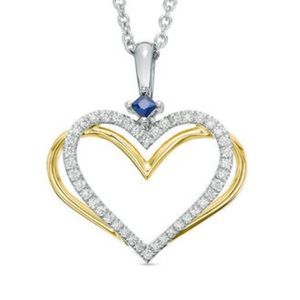 Zales Vera Wang the kindered heart collection necklace *NEVER BEEN WORN*